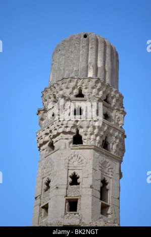 Minaret, Al Hakim Mosque, Cairo, Egypt, 1992. Stock Photo