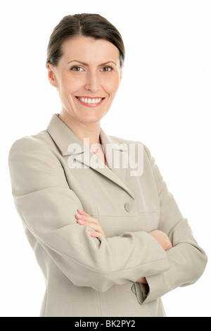 Portrait of mature businesswoman with arms crossed Stock Photo