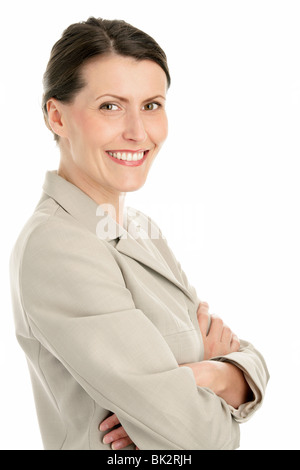 Portrait of mature businesswoman with arms crossed Stock Photo