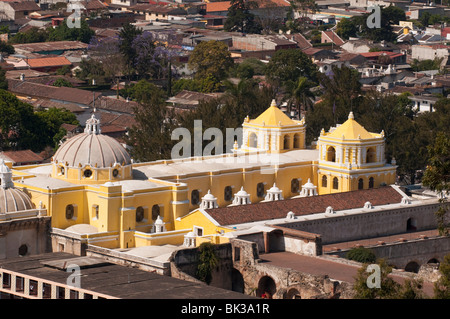 La Merced church, Antigua, UNESCO World Heritage Site, Guatemala, Central America Stock Photo