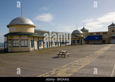 Sea Front pier at Hasting which is under threat of demolition Stock Photo