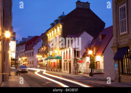 Rue Saint Louis, in the Old Town, Quebec City, Quebec, Canada, North America Stock Photo