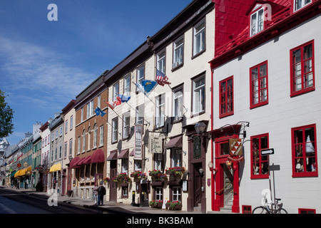 Rue Saint Louis, in the Old Town, Quebec City, Quebec, Canada, North America Stock Photo