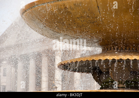 Trafalgar square fountain. London. England Stock Photo