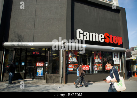 A GameStop video game store in Herald Square in New York on Friday ...