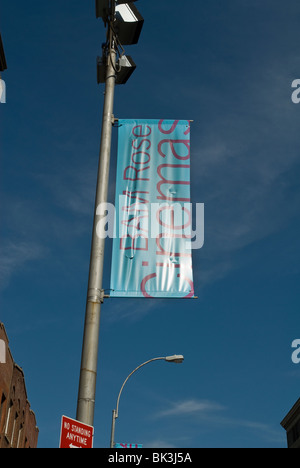 Banner for the Brooklyn Academy of Music's Rose Cinemas is seen in New York on Sunday, April 4, 2010. (© Richard B. Levine) Stock Photo