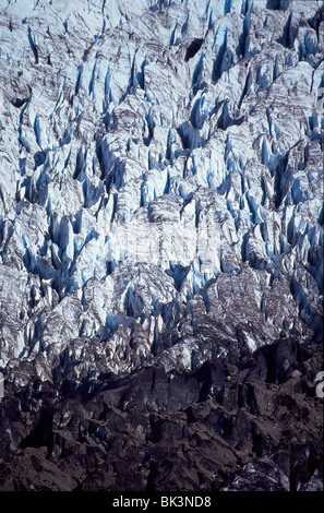 Detail of a North American glacier in the state of Alaska, United States Stock Photo