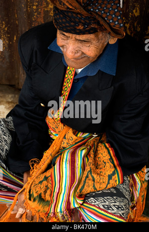  tetum  man soe west timor indonesia Stock Photo 