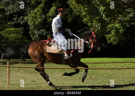 Horse Japan Japanese Mounted Archery Tradition Stock Photo