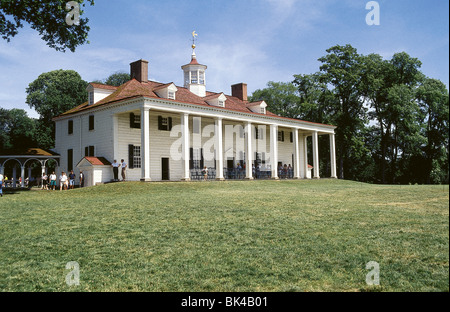 Mount Vernon plantation home of George Washington in Fairfax County, Virginia Stock Photo