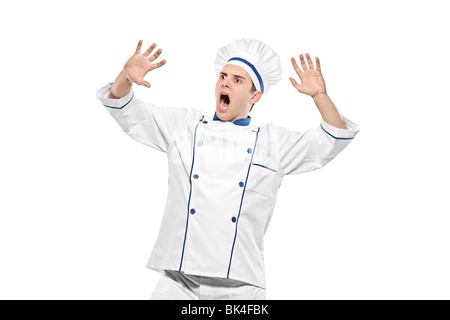 Stunned chef Stock Photo