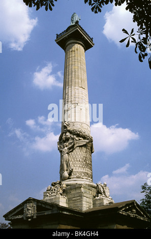 Place de la Nation Column, Paris Stock Photo