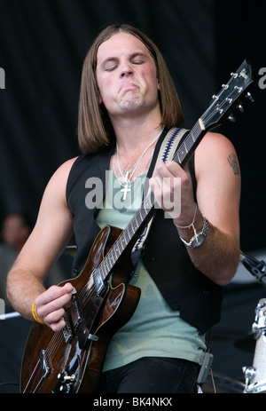 Caleb Followill performs with Kings Of Leon at "The Carling Leeds