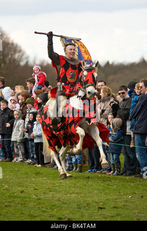 Part of the medieval/jousting display at Knebworth House. Stock Photo