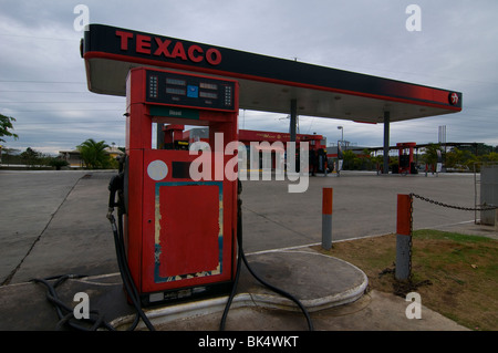 Texaco Petrol filling station in Santo Domingo Dominican Republic. Texaco is an American oil subsidiary of Chevron Corporation Stock Photo