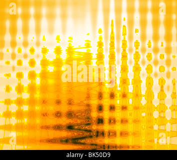 glass in a yellow tonality Stock Photo