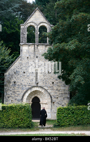 Notre Dame de Fontgombault Abbey chapel, Fontgombault, Indre, France, Europe Stock Photo