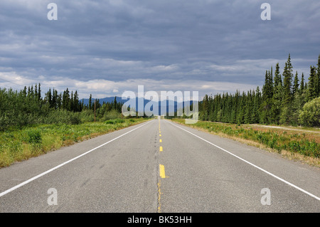 Alaska Highway Near Whitehorse, Yukon Territory, Canada Stock Photo