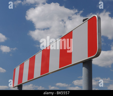 Barrier Sign, Bavaria, Germany Stock Photo