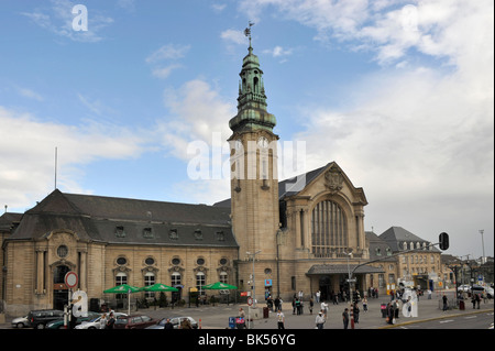 The main railway station - Gare Centrale - City Of Luxembourg, Luxembourg, Europe. Stock Photo