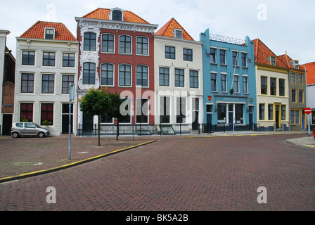 colourful houses along Bellamypark Vlissingen Netherlands Stock Photo