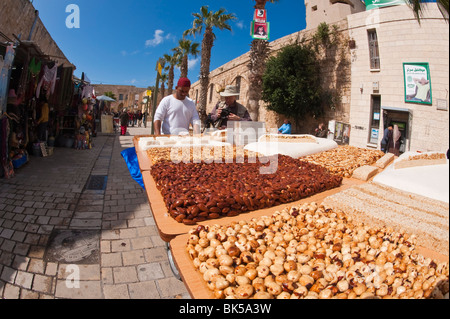 Arab market, Akko (Acre), Israel, Middle East Stock Photo