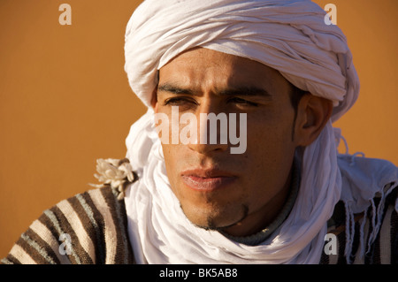 Close-up of a Tuareg man, Morocco Stock Photo