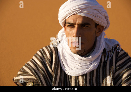 Close-up of a Tuareg man, Morocco Stock Photo