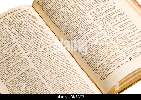 Detail from a 1ate 1700's Men's Quarterly Magazine Stock Photo