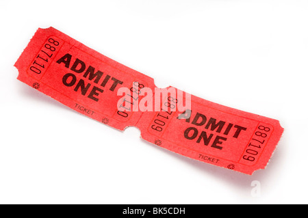 red movie event tickets Stock Photo