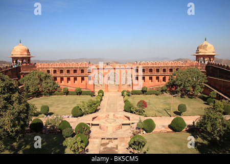 Mughal Gardens, Jaigarh Fort, Victory Fort, Jaipur, Rajasthan, India, Asia Stock Photo