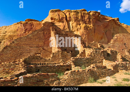 Pueblo Bonito Chaco Culture National Historical Park scenery, New Mexico, United States of America, North America Stock Photo