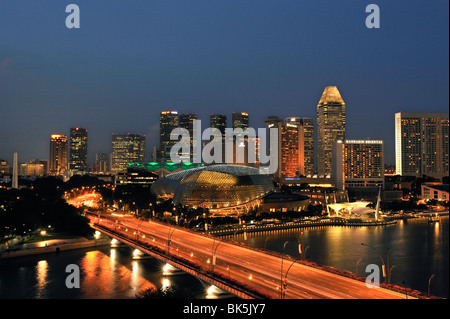 View of Esplanade, Singapore, Southeast Asia, Asia Stock Photo