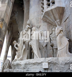 Detail Of Sagrada Familia temple Of Expiatori De La Sagrada Familia 