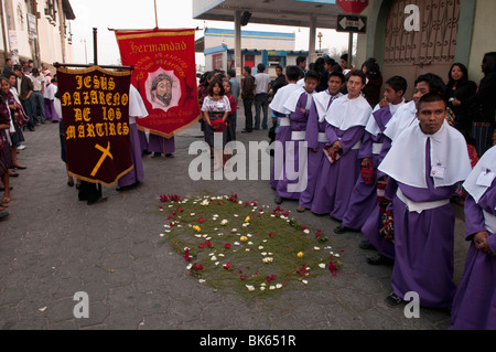 Easter Procession, Chichicastenango, Guatemala, Central America Stock Photo