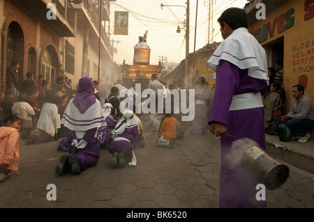 Easter Procession, Chichicastenango, Guatemala, Central America Stock Photo