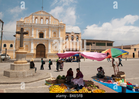 Church, Santa Maria de Jesus, Guatemala, Central America Stock Photo