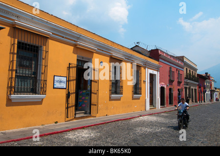 Colonial buildings, Antigua, Guatemala, Central America Stock Photo