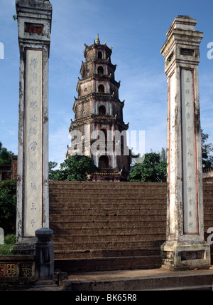 Thien Mu Pagoda, UNESCO World Heritage Site, Hue, Vietnam, Indochina, Southeast Asia, Asia Stock Photo