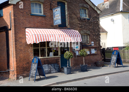 Village butcher shop, Earl Soham, Suffolk Stock Photo