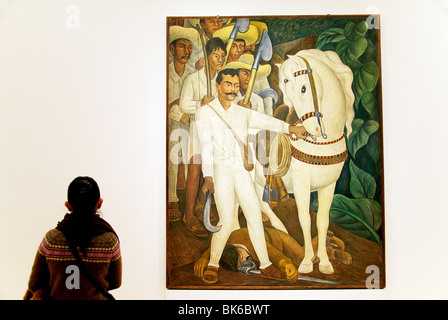 Agrarian Leader Zapata, 1931, Diego Rivera, Museum of Modern Art, MOMA, New York City Stock Photo