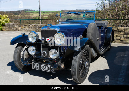 A classic Alvis car in the Yorkshire Dales, England Stock Photo