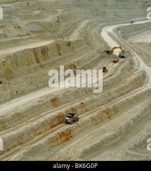 Working Limestone Chalk Quarry Mine Stock Photo