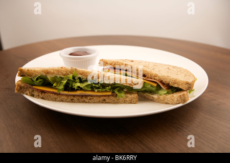 Ham Salad Sandwich Stock Photo