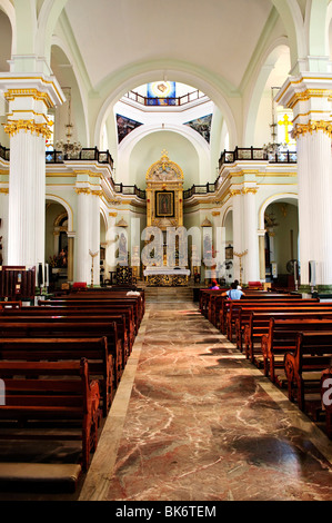 Our Lady of Guadalupe church interior in Puerto Vallarta, Jalisco, Mexico Stock Photo