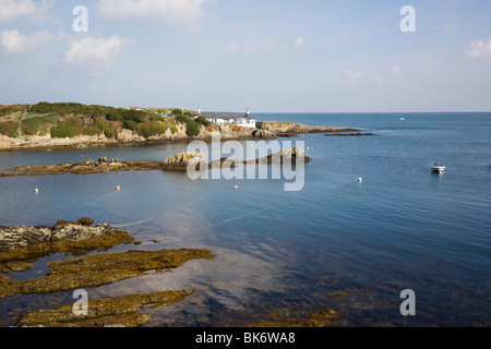 Bull Bay (Porth Llechog), Isle of Anglesey (Ynys Mon), North Wales, UK, Europe. Small bay on rocky coastline in AONB Stock Photo