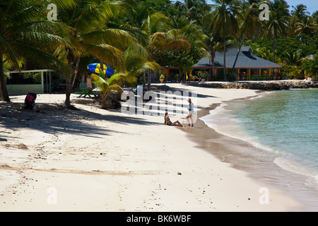 Pigeon Point beach in Tobago Stock Photo