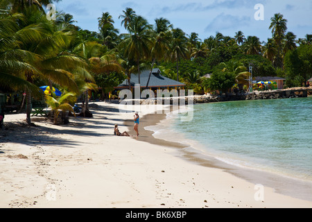 Pigeon Point beach in Tobago Stock Photo