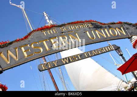 The Schooner Western Union flagship, Key West, Florida, USA Stock Photo