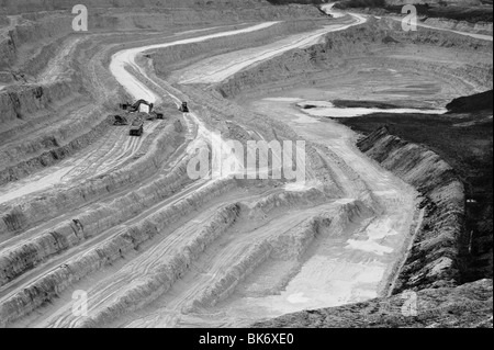 Working Limestone Chalk Quarry Mine Stock Photo